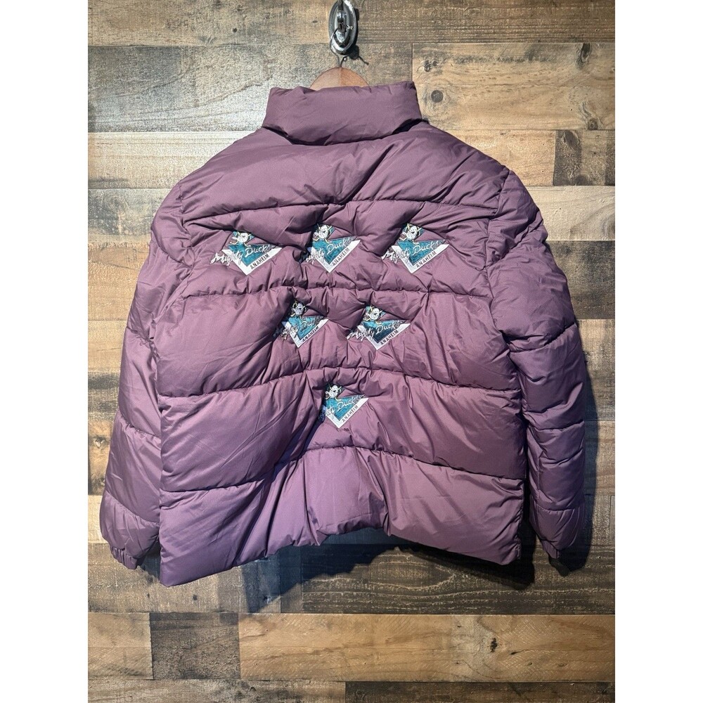 🔥NEW- Ultra RARE Vintage Anaheim Mighty Ducks NHL Patch Retro Jacket Sz M NWT - Picture 6 of 9